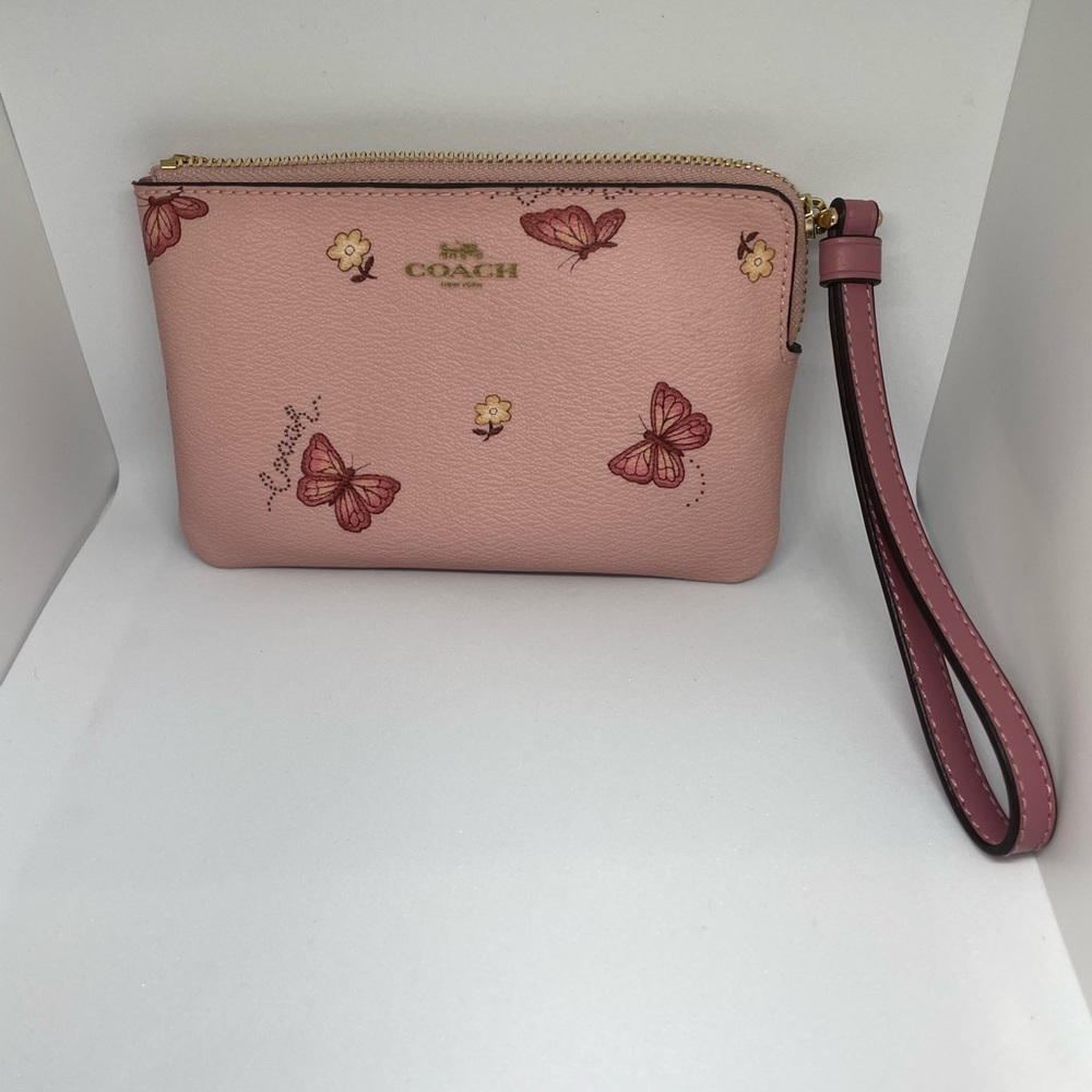 Pink coach bag used